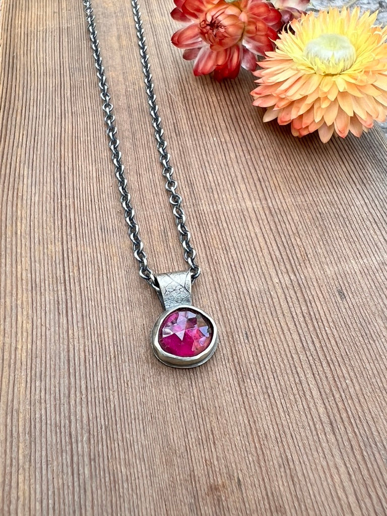 Petite Rose-Cut Gemstone Necklaces