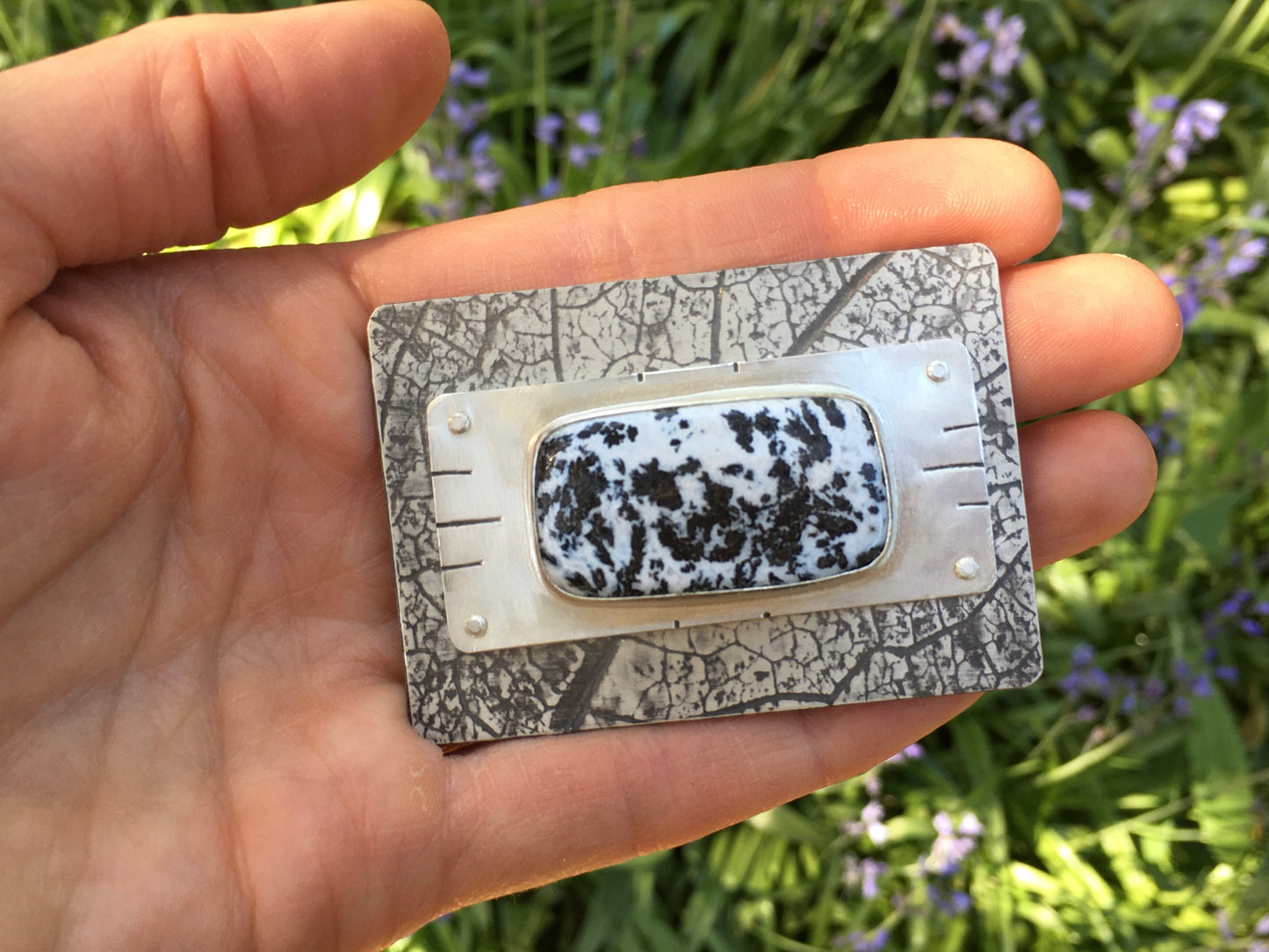Dendritic Agate Belt Buckle