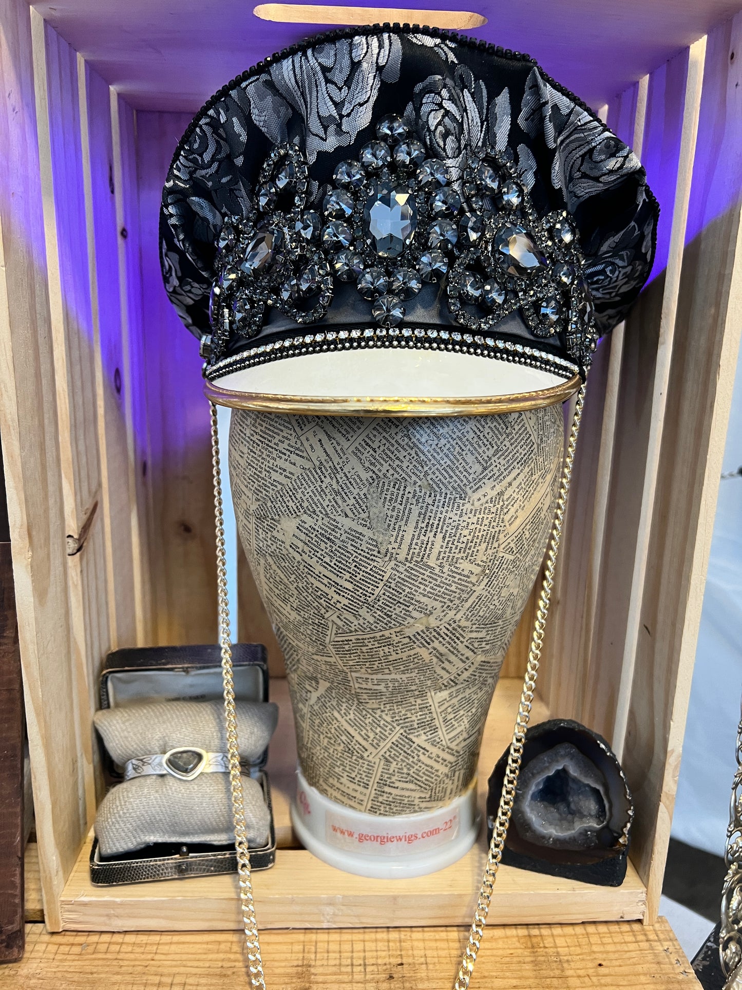 The Guilded Midnight Rose