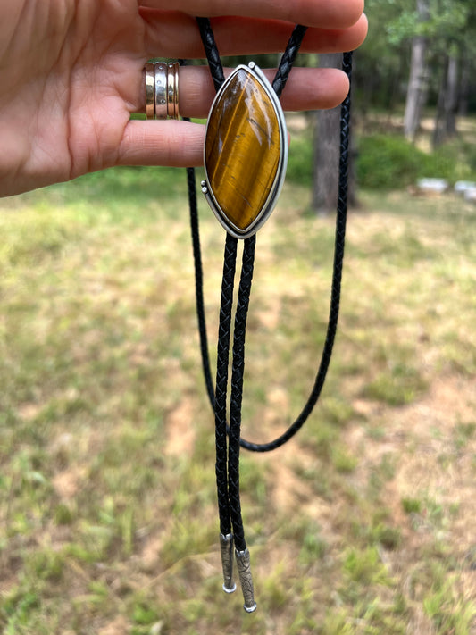 Tigers Eye Bolo Tie