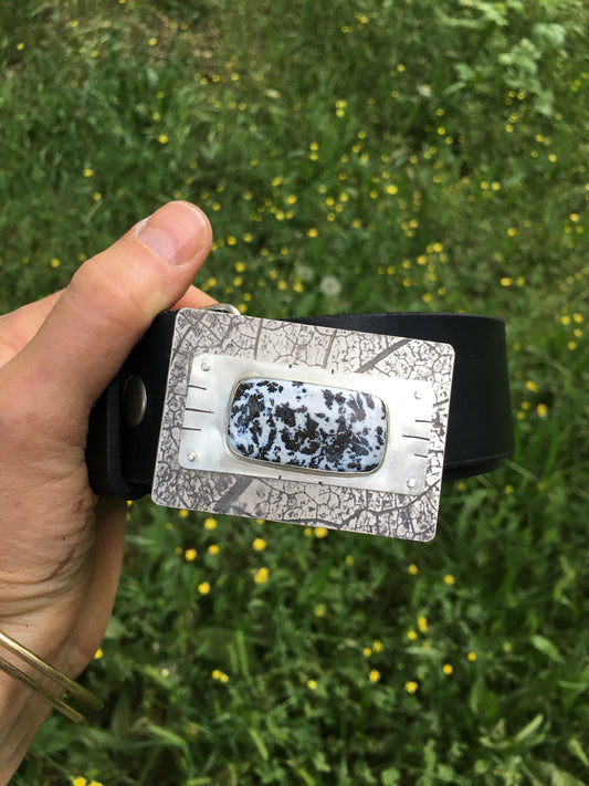 Dendritic Agate Belt Buckle