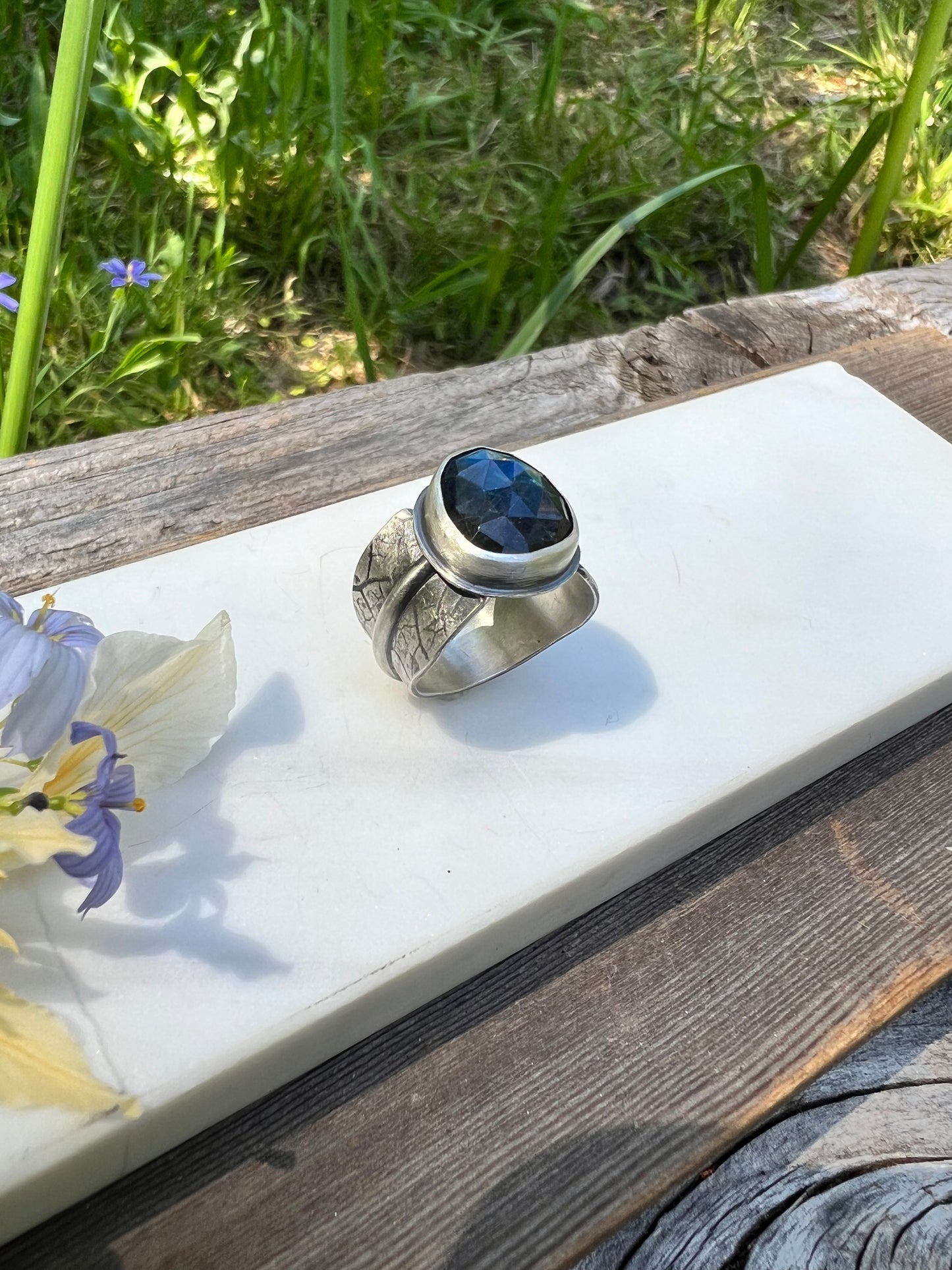 Labradorite Statement Ring