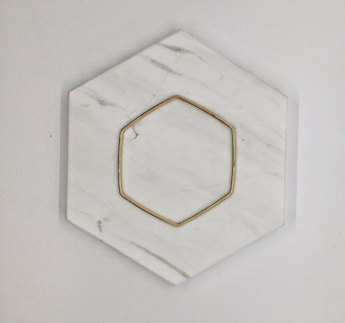 Hive Bangle Bracelet // Hexagon Shaped Bracelet