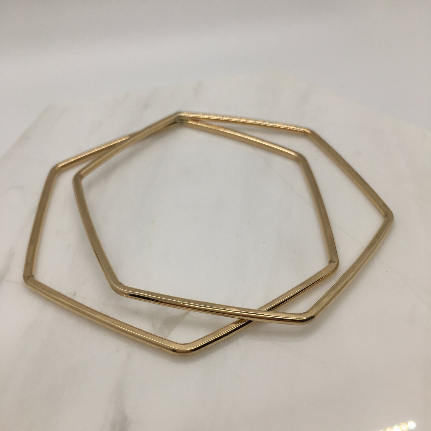 Hive Bangle Bracelet // Hexagon Shaped Bracelet
