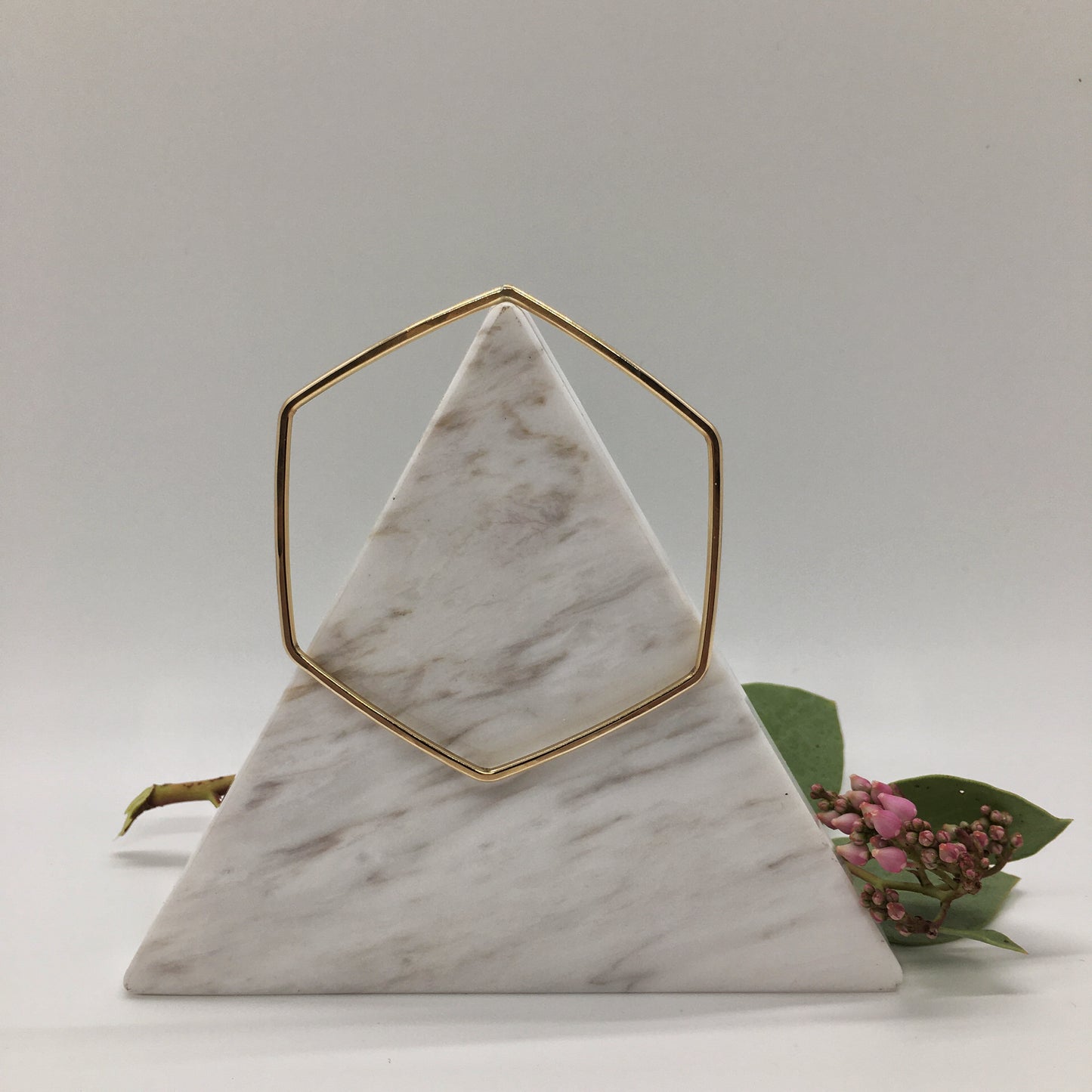 Hive Bangle Bracelet // Hexagon Shaped Bracelet