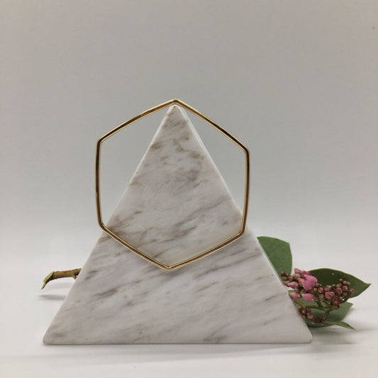 Hive Bangle Bracelet // Hexagon Shaped Bracelet