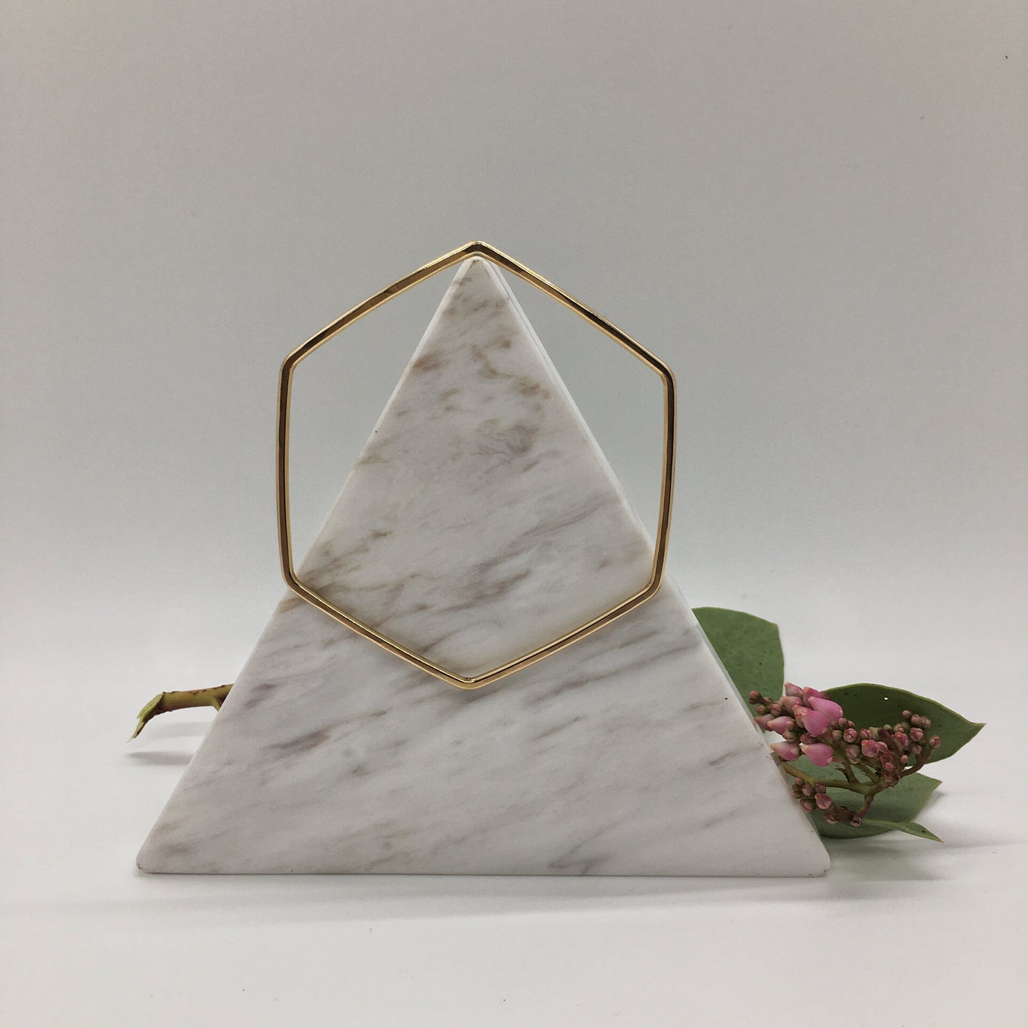 Hive Bangle Bracelet // Hexagon Shaped Bracelet