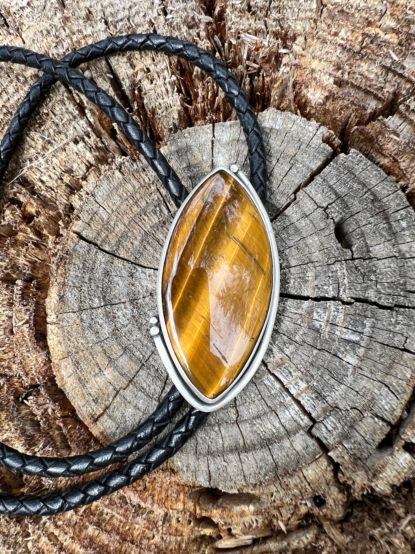 Tigers Eye Bolo Tie
