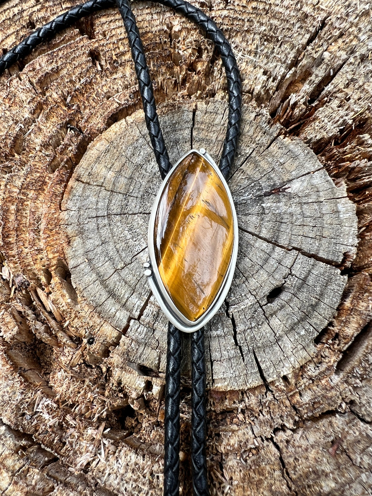 Tigers Eye Bolo Tie